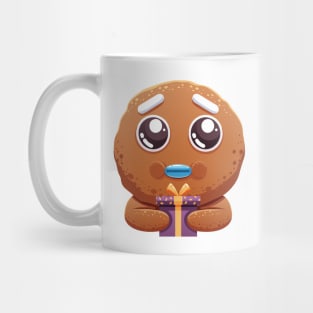 Christmas Sticker, Ginger Man Sticker Mug